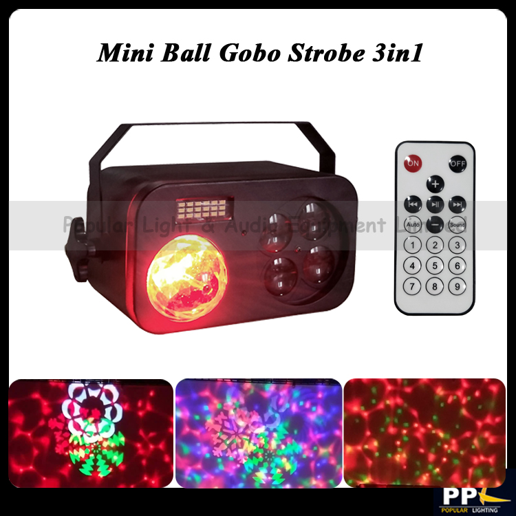 Mini LED Gobo + Magic Ball + Strobe 3in1 Effect Light